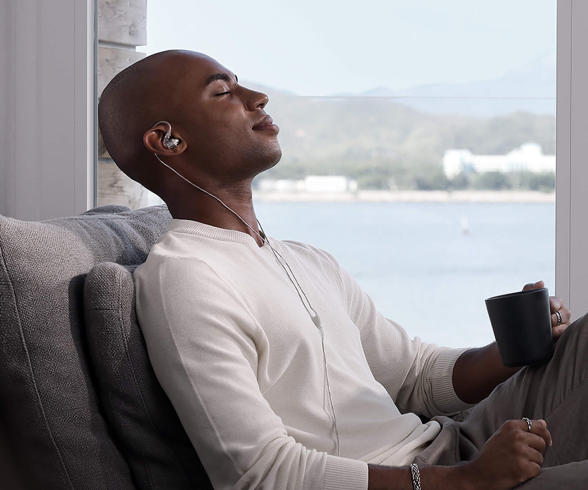 SRH440A Headphones with musician